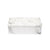 Kleenera rectangular de mármol blanco