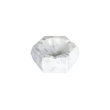 Cenicero hexagonal de mármol blanco para cigarros