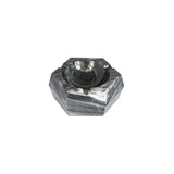 Cenicero hexagonal de mármol gris para cigarros